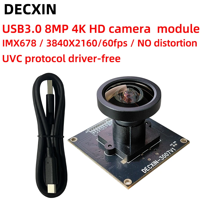 

IMX678 USB3.0 Camera Module - 8MP 4K HD 60fps Industrial Camera with Face Recognition and UVC Protocol Support