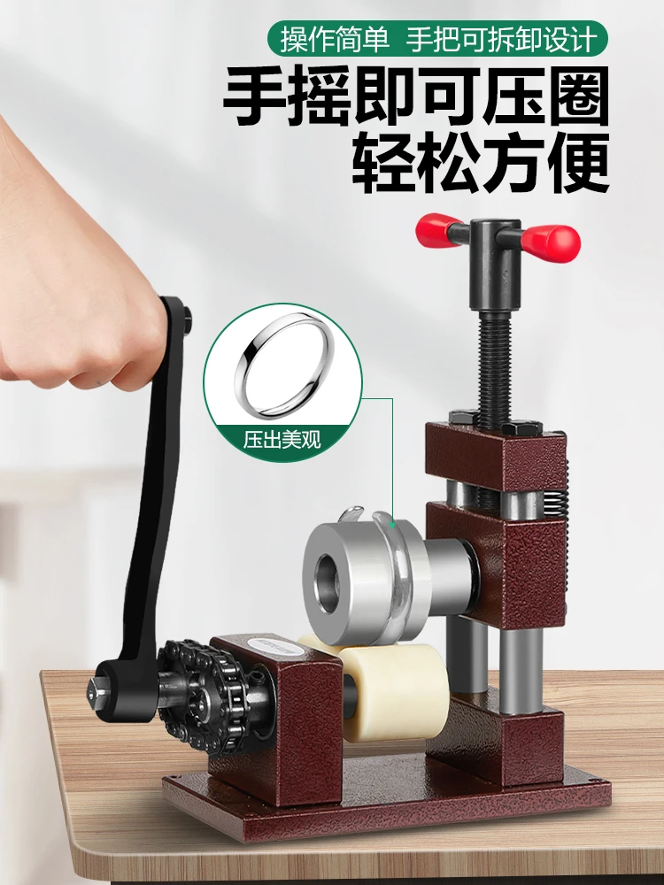Hand Crank Rolling Machine Small Jewelry Bending Device for Bracelet Ring Shaping Gold Making Tool for Craftsmen And Goldsmiths
