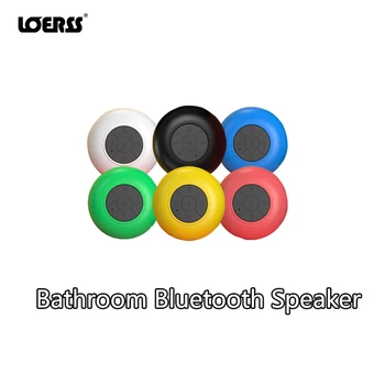 LOERSS Waterproof Bluetooth 5.0 Speaker Sound Box for Bathroom Suck Type Portable Wireless Audio Music Mini Hifi Stereo Soundbar