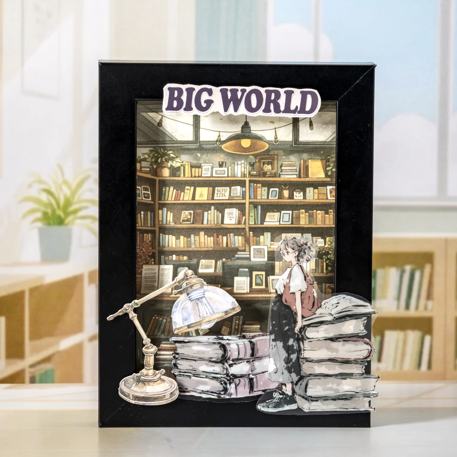 O grande mundo da série de flores vintage menina personagem paisagem pet adesivo criativo diy diário material colagem papelaria