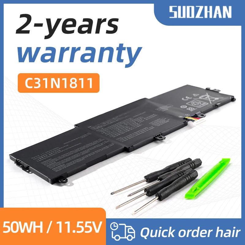 Bateria do Portátil para Asus 0b20003080000 Bx433fn Ux433fn2s Zenbook 14 Ux433f Ux433fa-a5046r Suozhan-c31n1811