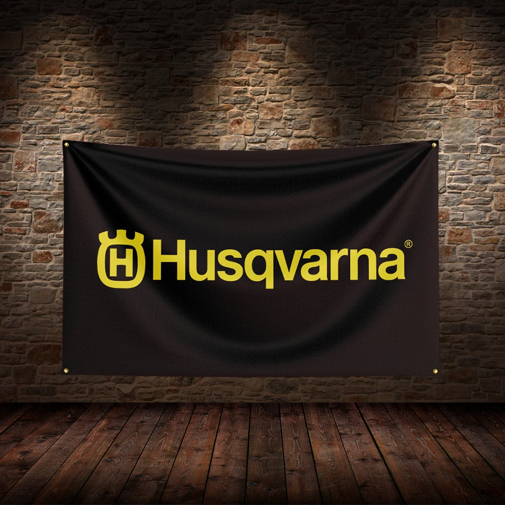 3x5 Ft H-Husqvarnas  Flag Polyester Printed Car Flags for Room Garage Decor