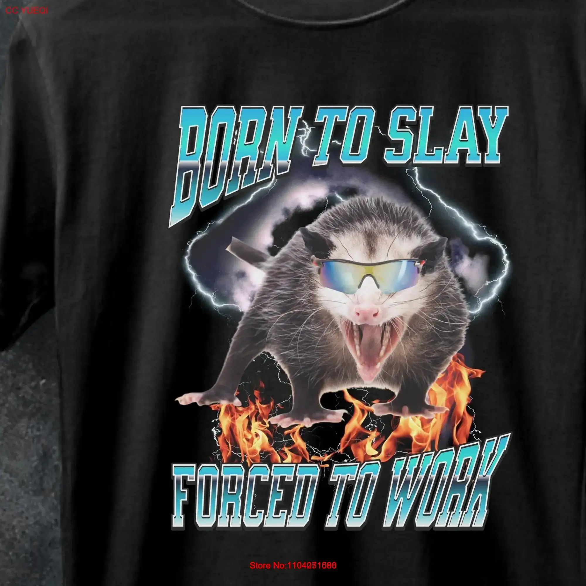 Unique Born To Slay Forced work shirts that go hard funny memes t shirt ironic tee GifT Joke  long or short sleeves