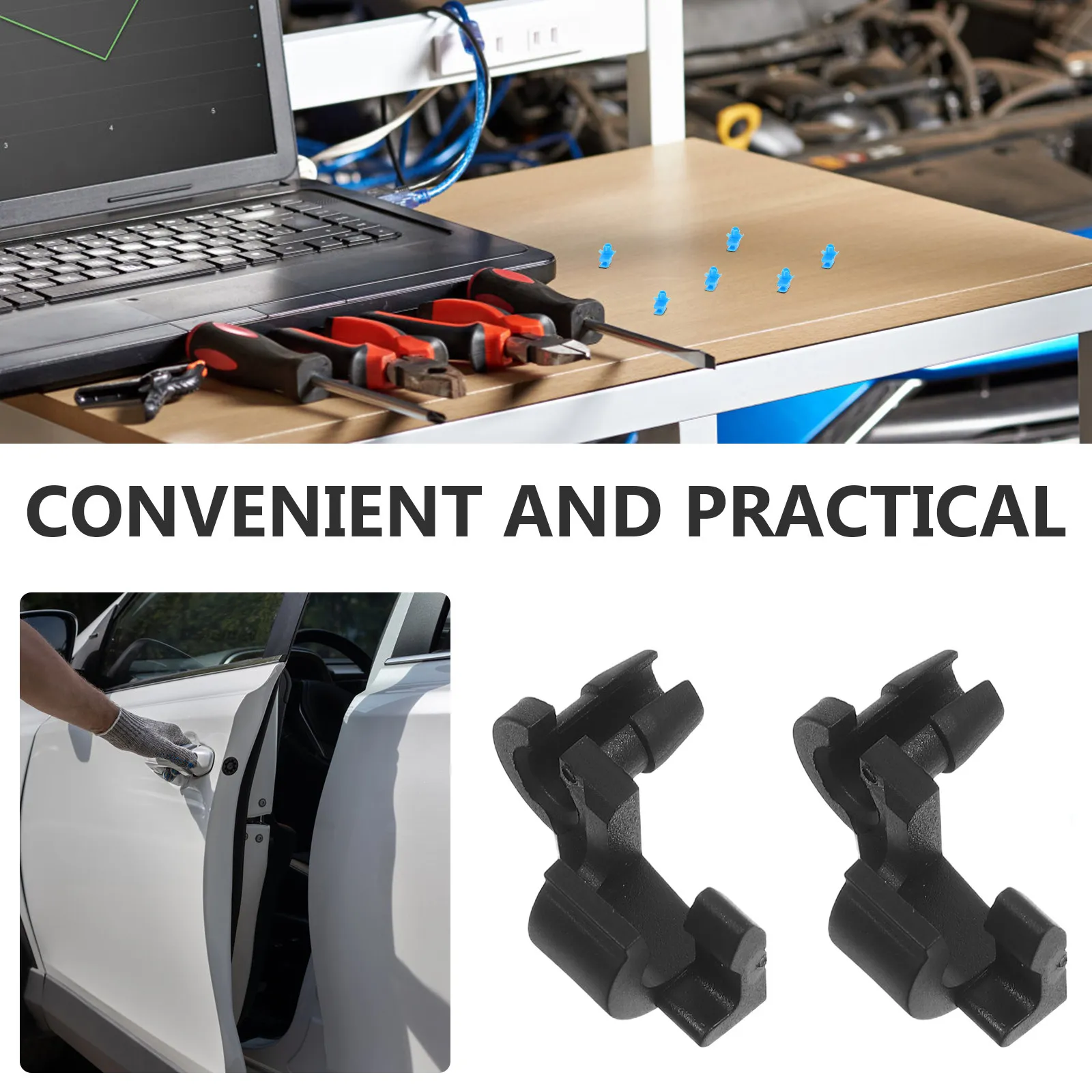 30Pcs Door Lock Linkage Clips Plastic Construction For Mechanic Tailgate Handle Rod Central Locking Smooth