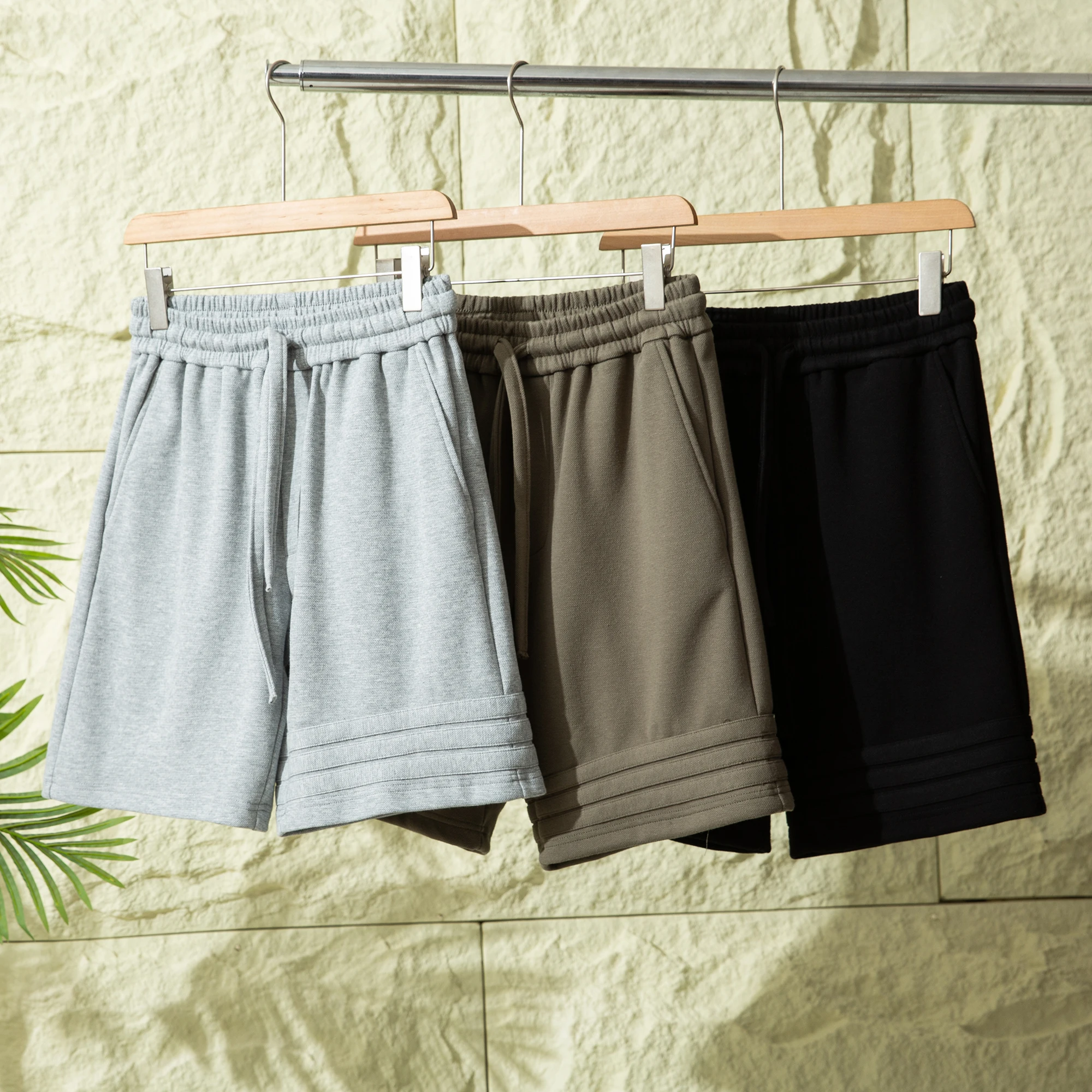 

Summer Men's Loose Fit Straight Leg Knitted orts Breathable Elastic Waist Outdoor Sports Casual Faion Urban Sle Youth