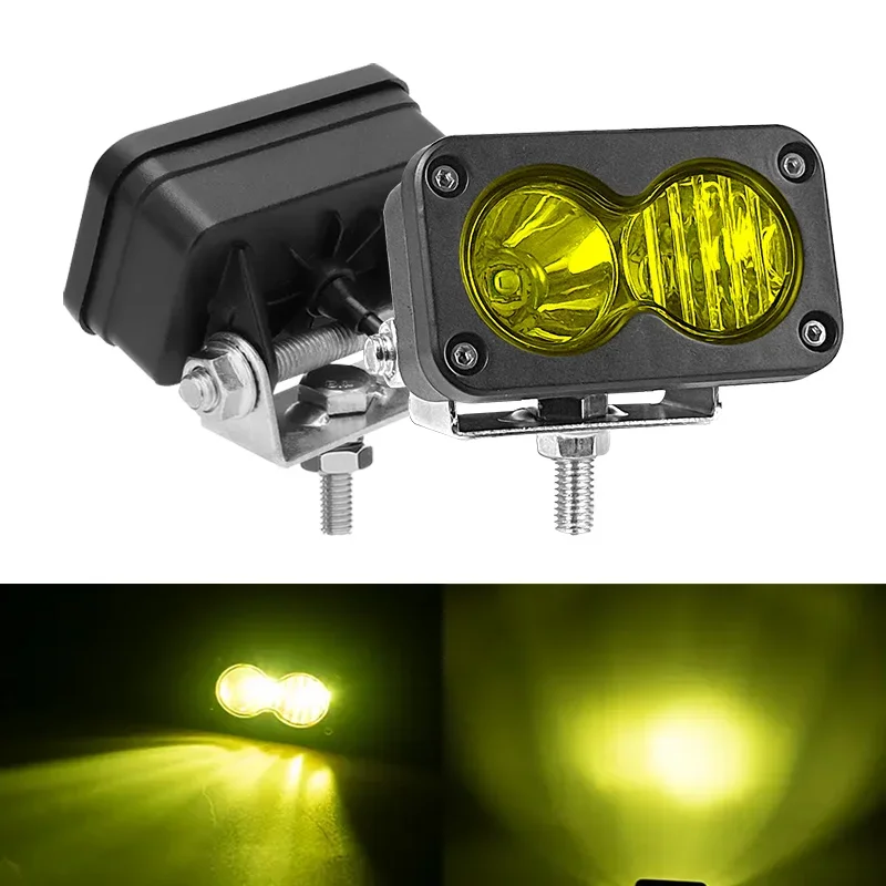 3 بوصة سيارة العلوي أبيض/أصفر الأضواء الفيضانات Led جراب كومبو ضوء العمل للدراجات النارية شاحنة بيك اب Suv 4X4 الطرق الوعرة #2