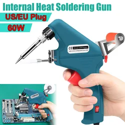 Soldering Iron 60W Eagle Beak Endothermic Handheld Gun 50G Wire Heated Household Repair Internal Tool Manual Tin Dispensing Set