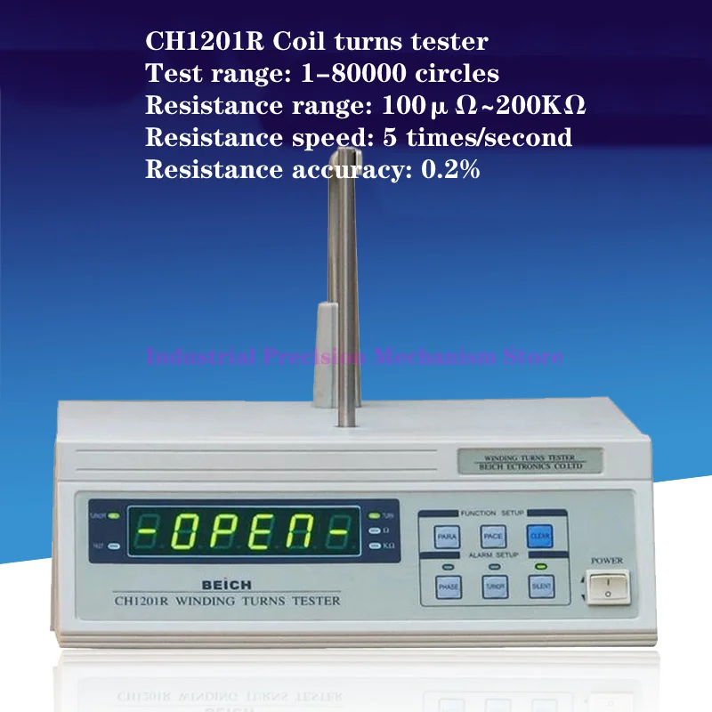 

Тестер проверки катушки CH1201R, диапазон испытаний: 1-80000 оборотов, диапазон сопротивления: 100 мкОм ~ 200 кОм, скорость сопротивления: 5 раз/секунд.