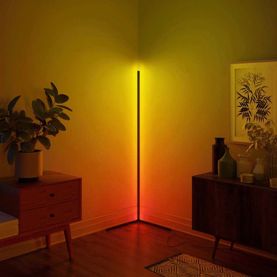 Imagem -03 - Smart Rgb Dream Color Floor Lamp 16 Milhões de Cores Diferentes Standing Mood Light App e Controle Remoto Music Sync Moderno