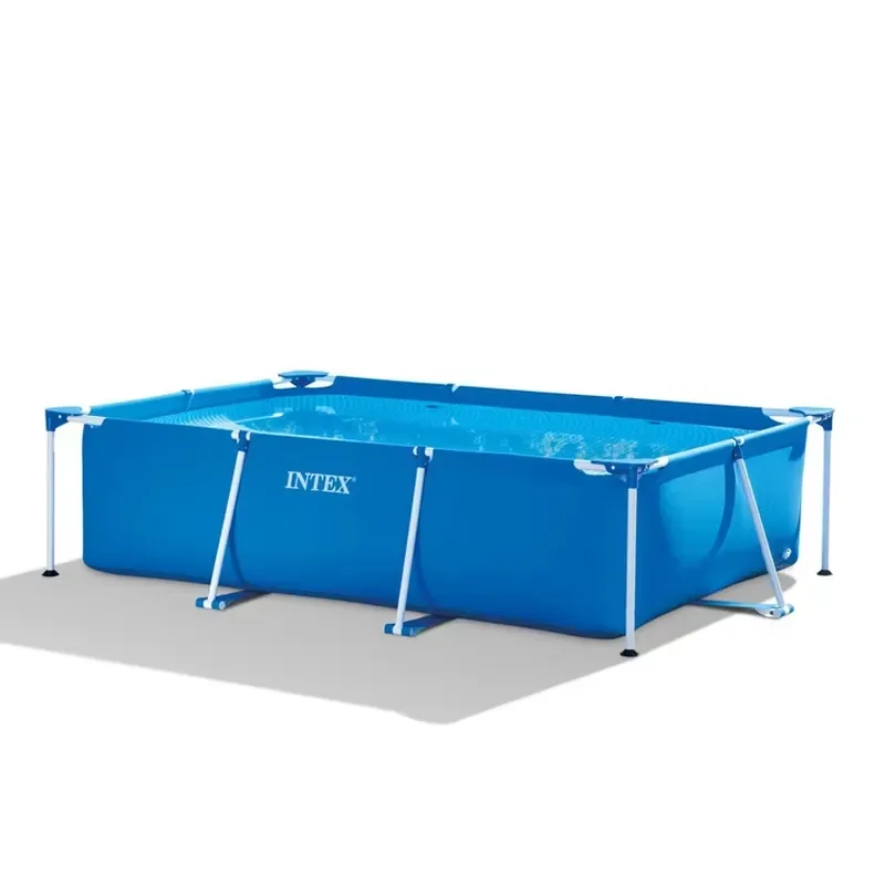 INTEX 28272 3.0M X 2.0M X 0.75M RECTANGULAR Metal Frame Swimming Pool Inflatable Above Ground Outdoor Pvc Pool