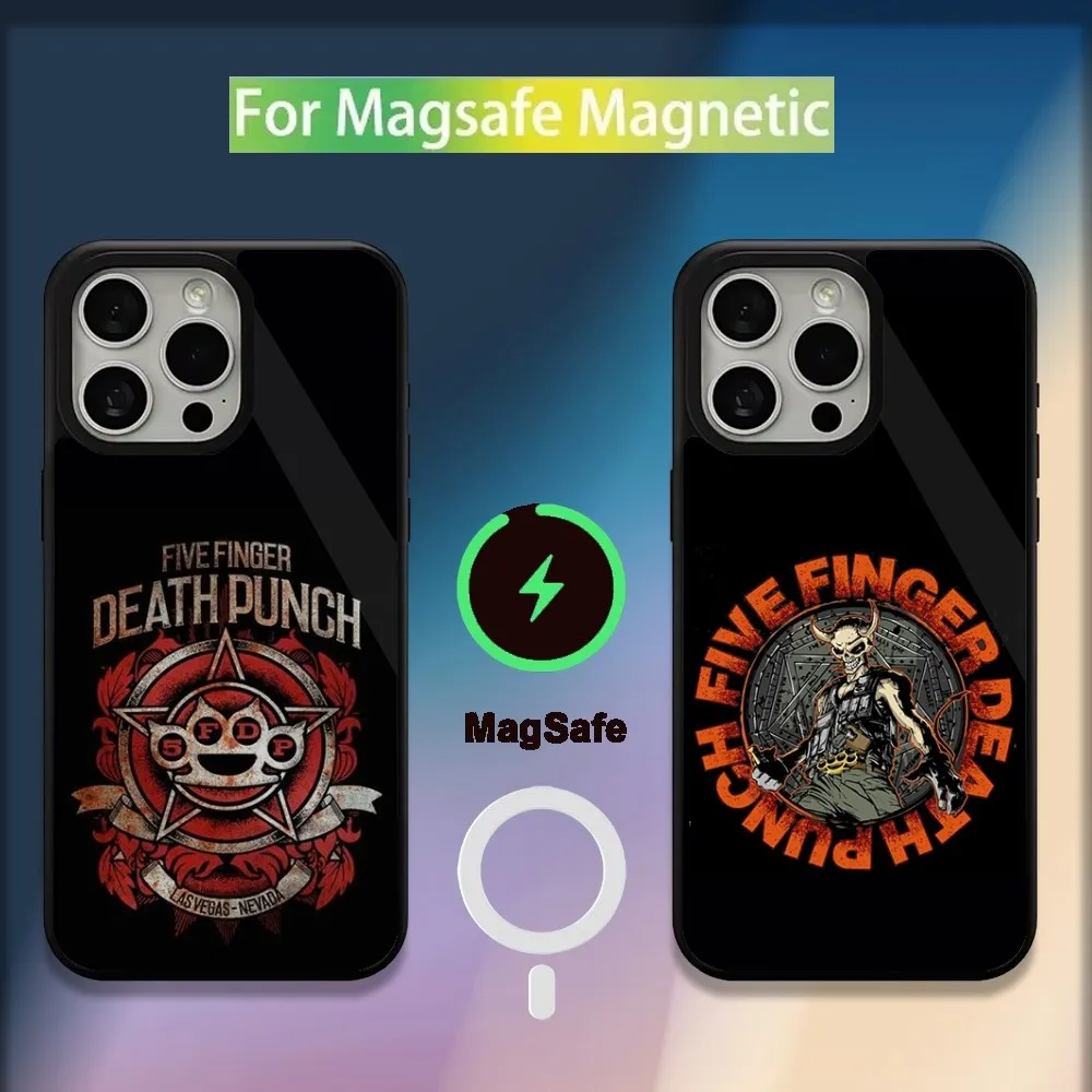 Five F-Finger D-Death Punch Phone Case For iPhone 16,15,14,13,12,11,Plus,Pro,Max,Mini Magsafe Magnetic Wireless Charging