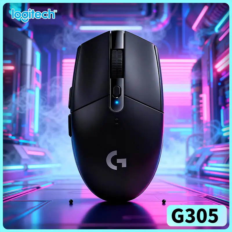 G305 Logitech Wireless LIGHTSPEED Gaming Mouse 6 Programmable Buttons Household Multi User Support PC Mac Users