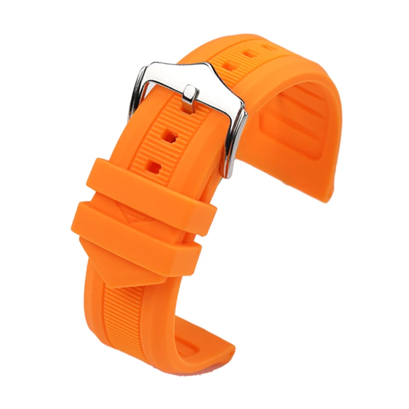 Para Sete Sexta-feira Q1 M1 P3 Preto Sports Butterfly Buckle Bracelet Impermeável Pulseira De Relógio De Borracha De Silicone Homens 26mm 28mm Pulseira