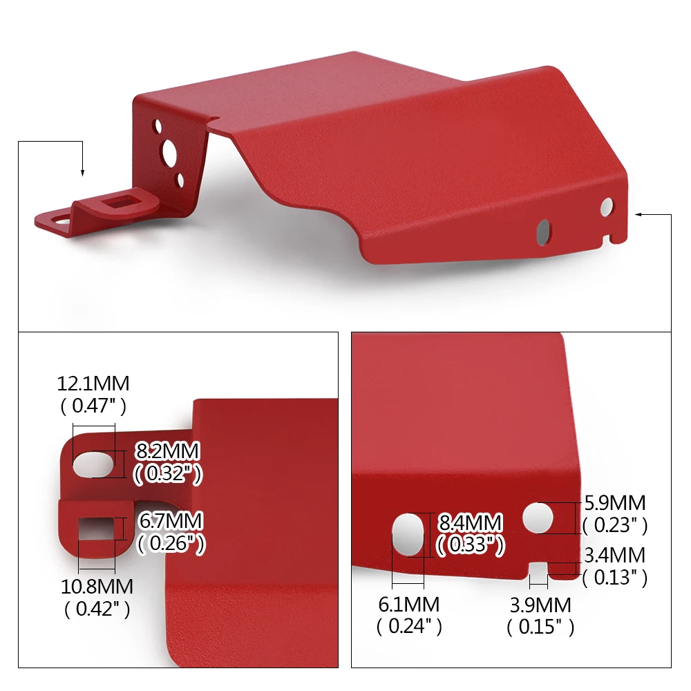 Aluminum Boost Control Solenoid Cover For 08-on Subaru STI WRX Impreza Fit Under Hood Resist Corrosion with Hardware