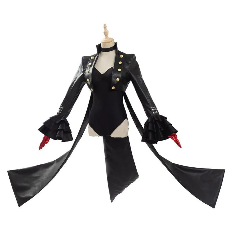 Persona 5 The Royal Yoshizawa Kasumi Cosplay Costume Phantom Thief Uniform Suit Bodysuit and Mask P5R Violet Wig Headgear