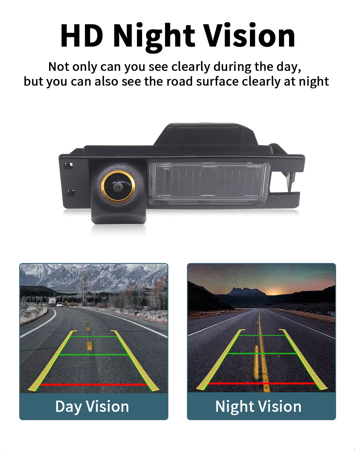 AHD Dynamic Traject 170 ° Auto-Rückfahrkamera für Opel Astra H J Corsa D Meriva A Vectra C Zafira Insignia – Detail 8