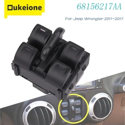 For Jeep Wrangler 4 Door 2011 2012 2013 2014 2015 2016 2017 Window Switch Lifter Regulator Control Button 68057595AC 68156217AA