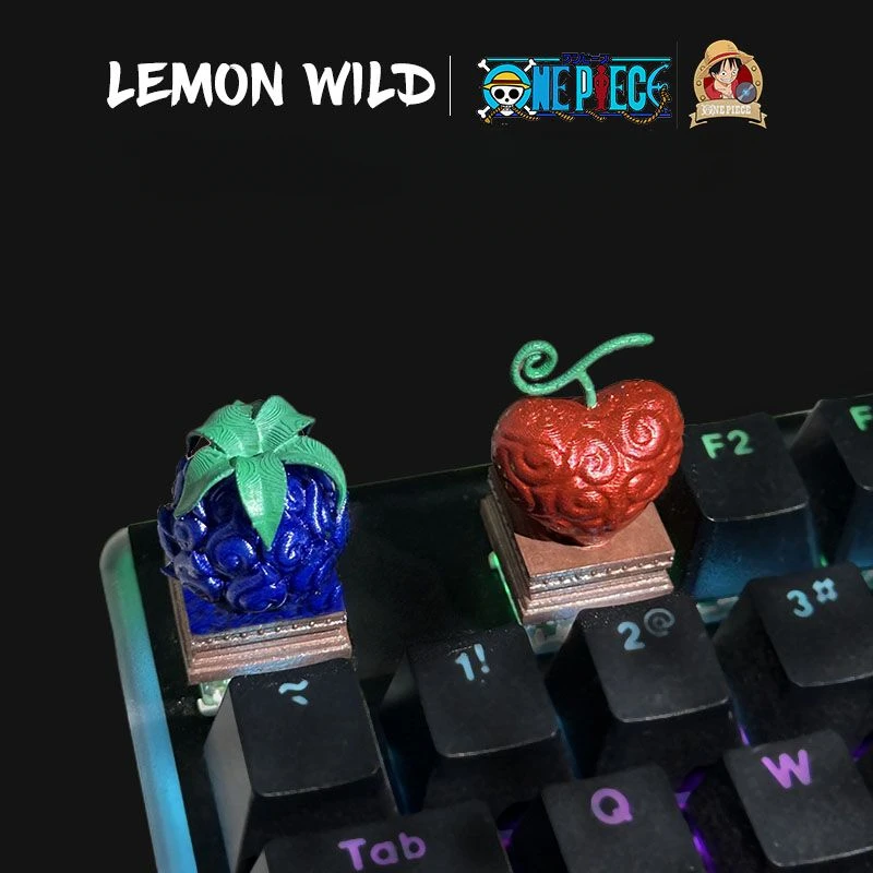 

One Piece Devil Fruit Cartoon Keycap Creative Personality Three-dimensional Mechanical Keyboard Cap Anime Peripheral Gift