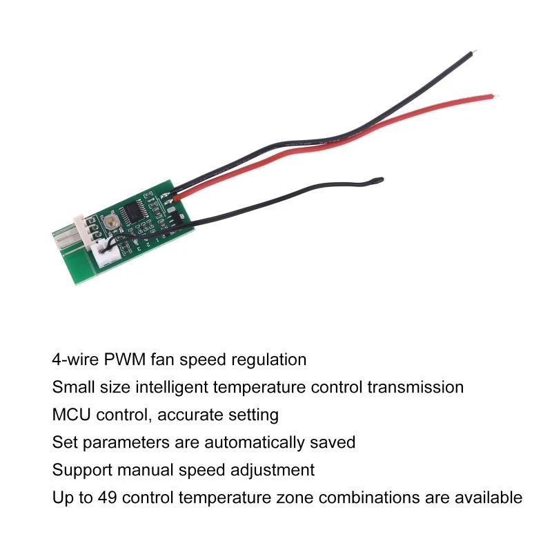 12 V PWM 4-Draht-Lüfter, Temperaturregelung, Geschwindigkeitsregler, Gehäuse, Schrank, Computer, Lüfter, Temperaturregelung, Geräuschreduzierung