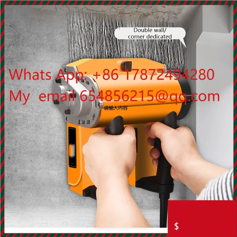 Wall Planer Electric Slotting Machine Wall Polishing Slotting Machine Concrete Planer Wall Shoveling Machine 220V 2000W
