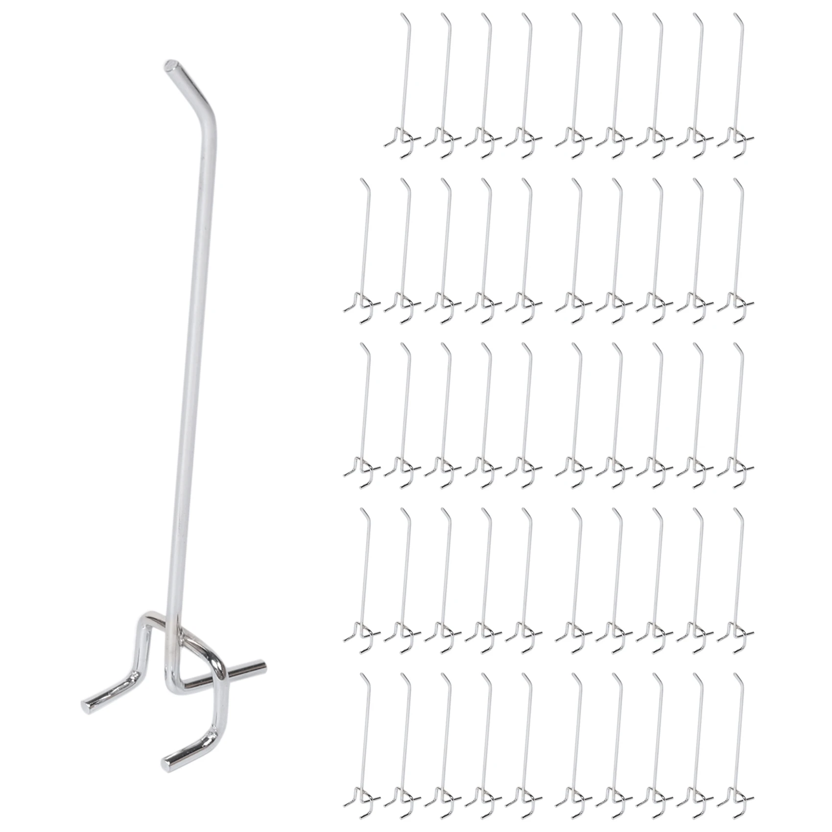 HOT!50 Pcs 6-Inch Pegboard Hooks Metal Shelving Hooks and Organizer Assortment Pegboard Garage Storage Organizer