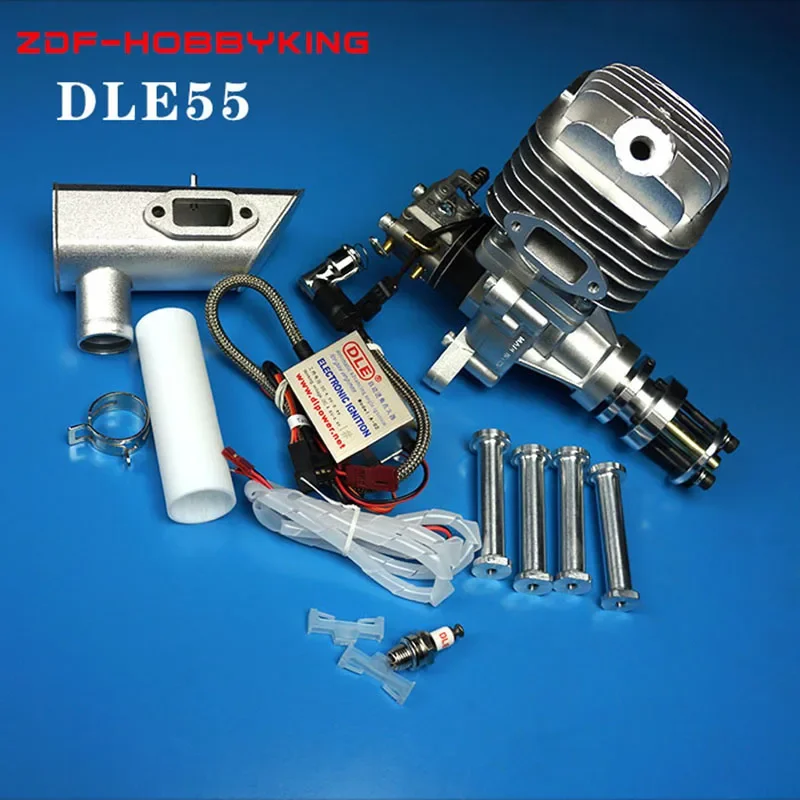 DLE Original New DLE55 55cc DLE Single Cylinder 2-Strokes Gasoline / Petrol Engine for RC Airplane