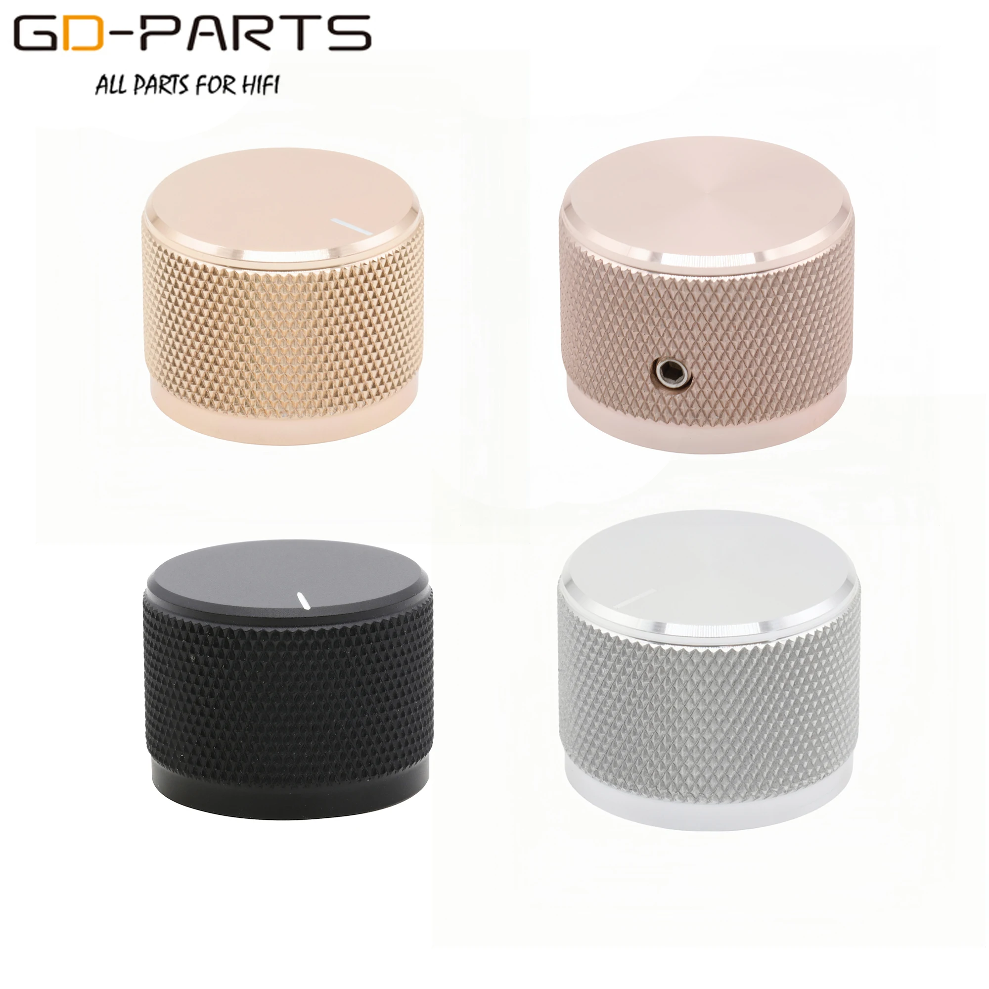 

30mm*22mm Solid Aluminum Volume Control Knob For CD Player Radio Turntable DAC Tube Amplifier Speaker HIFI Audio DIY