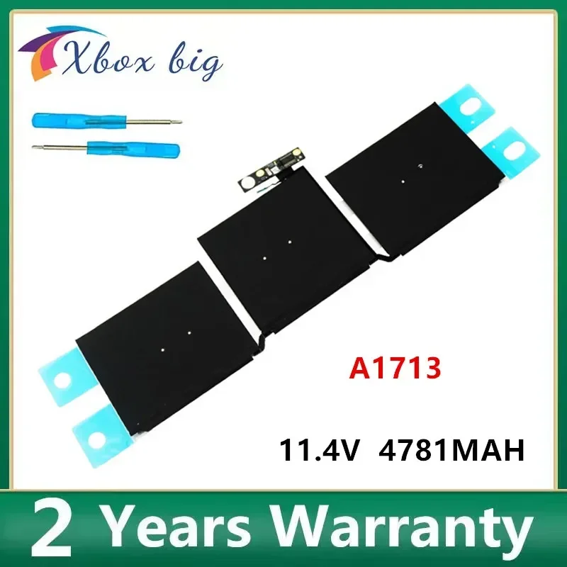 A1713 11.4V  4781mAh  Laptop Battery for Apple MacBook Pro 13