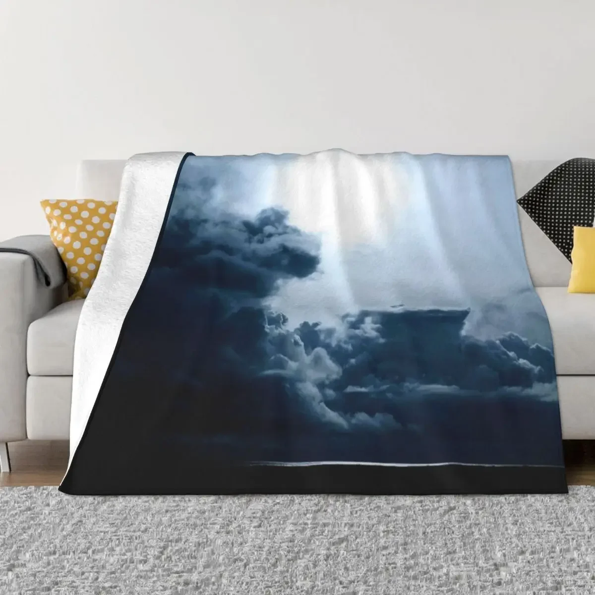 

Storm Clouds Over The Sea Throw Blanket blankets ands Sleeping Bag Thermals For Travel Blankets