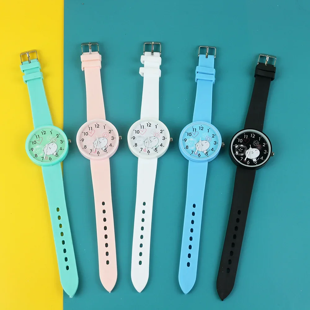 جديد الكرتون مشاهدة النساء الساعات الفتيات الفتيان هدية عيد ميلاد ساعة طالب ساعة بسيطة الحلوى سيليكون حزام relogio feminino