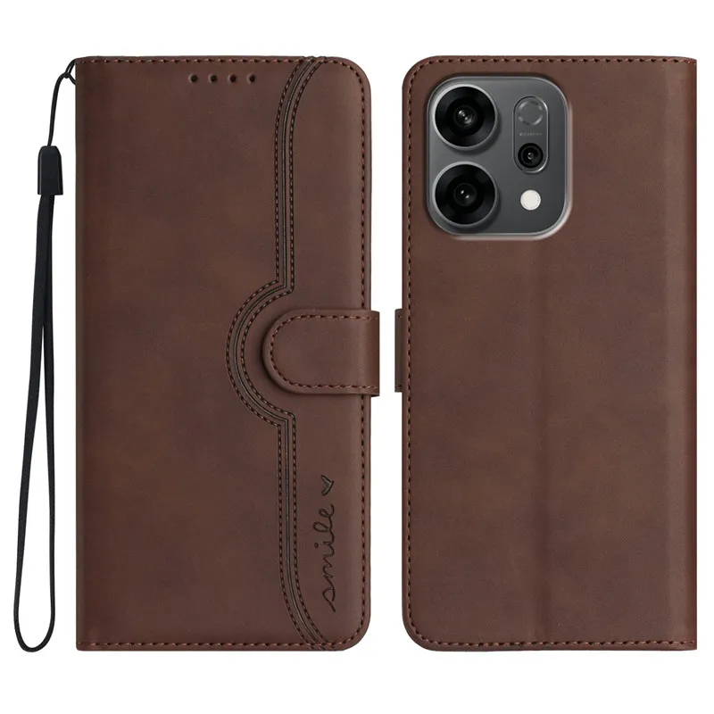 Flip Cases For OPPO Reno14 Pro Cover on For OPPO Reno 14 13F 12F 13 12 FS Reno13 F S 5G Magnetic Phone Protective Wallet Shell