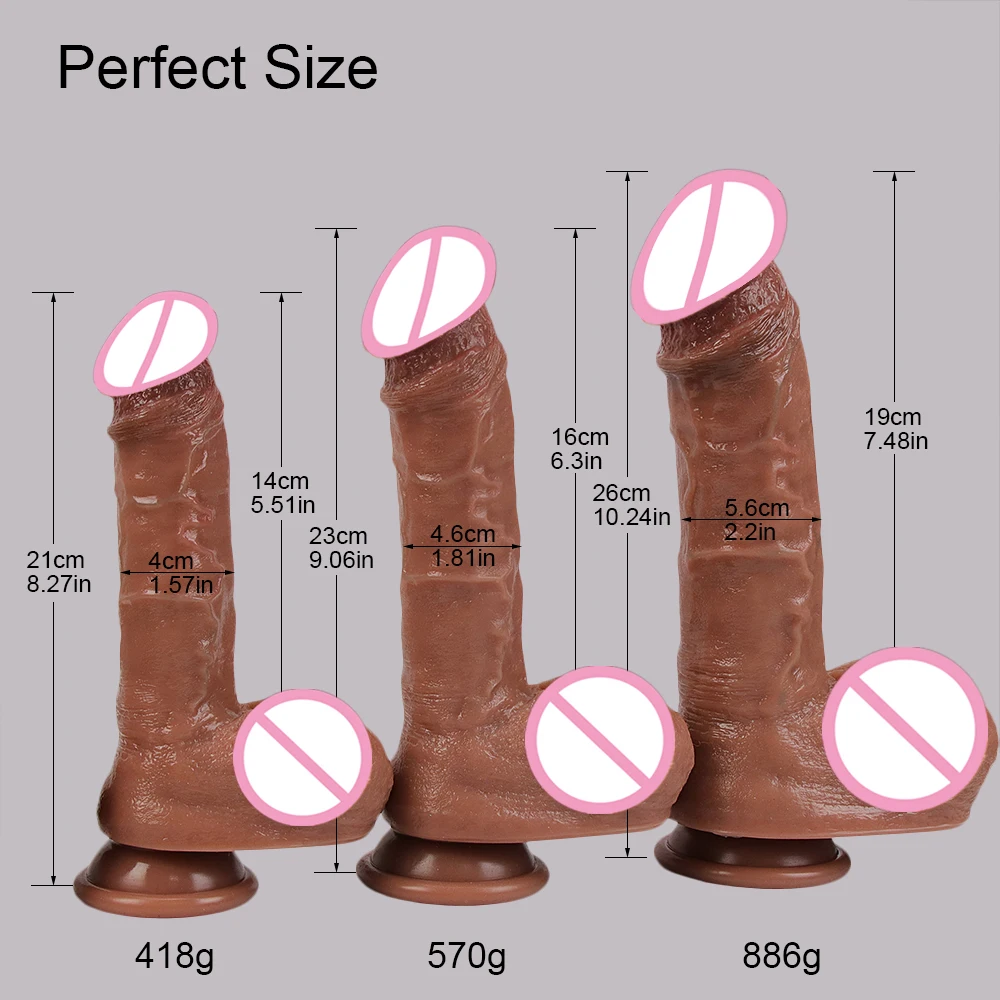 Soft Flexible Dildo Realistic Huge Penis Anal Sex Toy For Women Silicone Suction Cup Big Dick Butt Plug G-Spot Vagina Stimulator