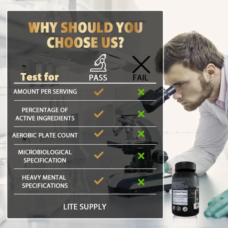 تحتوي كبسولات Shilajit على حمض رطبة طبيعي و85+ معادن، توورين، فيتامينات - الطاقة، المناعة، ودعم الصحة في الطاقة