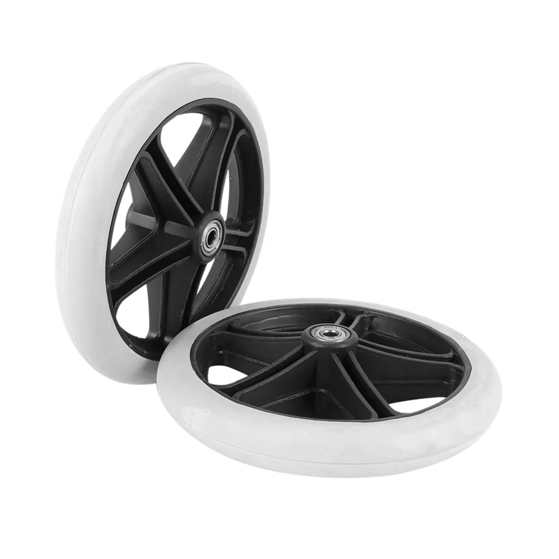 

Hot Sale 4PCS 200Mm (8 Inch) Rubber Small Non Marking Wheelchair Wheel Accessories PP Rubber Chair Caster Wheels Roller
