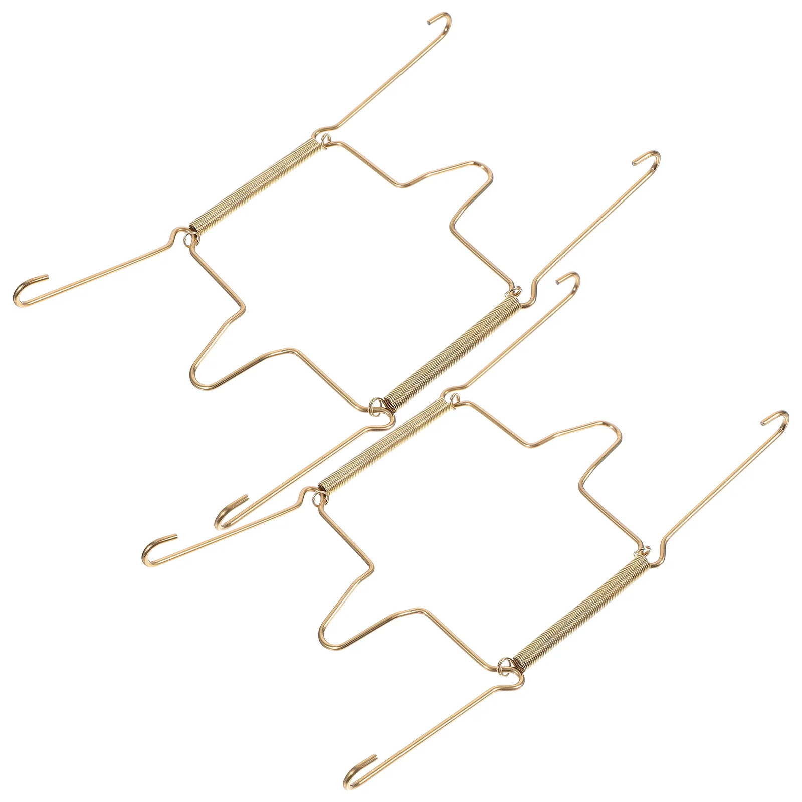 

2pcs Spring Hooks 8 Inch Plate Display Hangers Stainless Steel Kitchen Wall Plate Display Hooks Storage