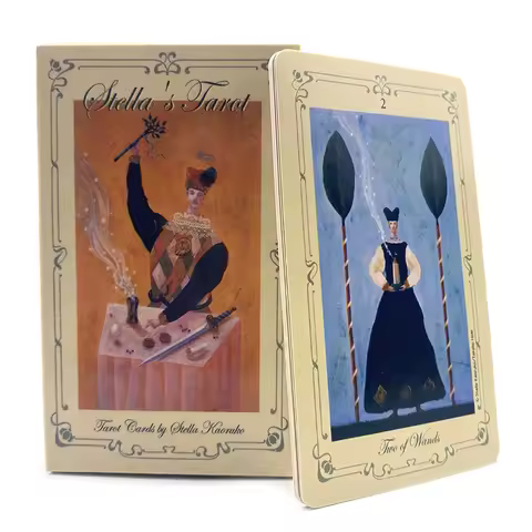 English Tarot Cards For Divination Personal Use Poker Size Occult Stella's Tarot Rider Oracle Deck Hot Sale Romance Board Games