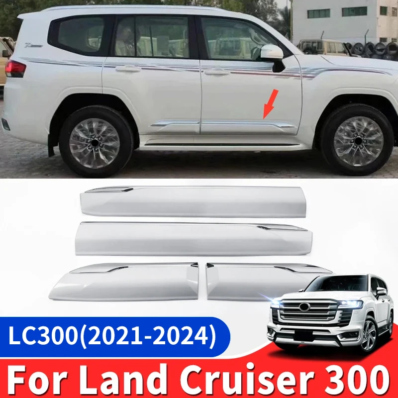 

For Toyota Land Cruiser 300 2021-2024 Lc300 Car Body Decoration Accessories Chrome Body Kit Car Door Anti-Collision Panel ZX VXR