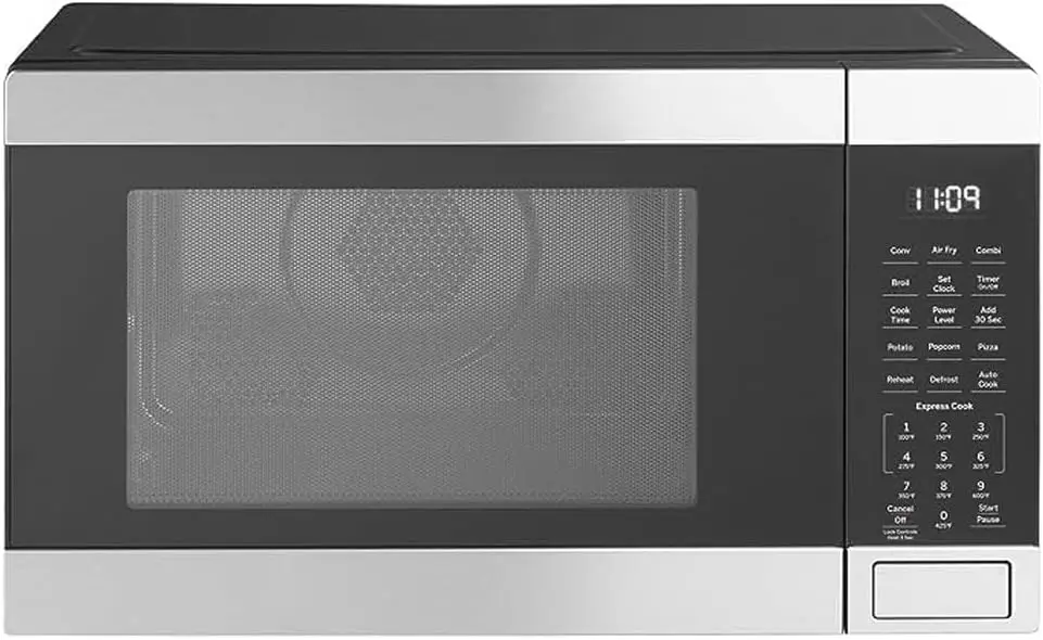 3-in-1 Microwave Oven, 1,050 Watts, Air Fryer, Broiler & Convection, 1.0 Cu. Ft, with 2-Year Enhanced Protection Pack