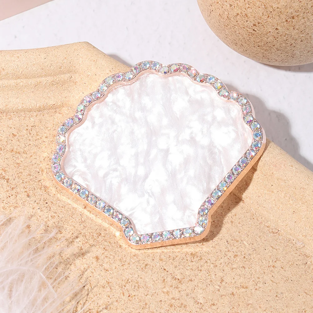 Harz-Nagelkunst-Anzeigetafel, helle Farbe, Strasssteine, dekoratives Tablett zum Mischen von Lidschatten, Lippenstift, Nagellack, Make-up, Mischen