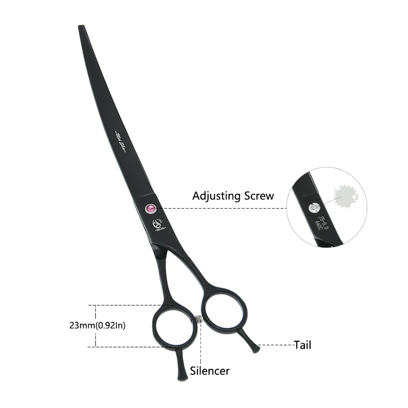 9 inch Meisha 24cm Pet Grooming Scissors Japan Steel Dog Cutting Shears Cat Curved Haircut Tools Animals Styling Supplies B0063A