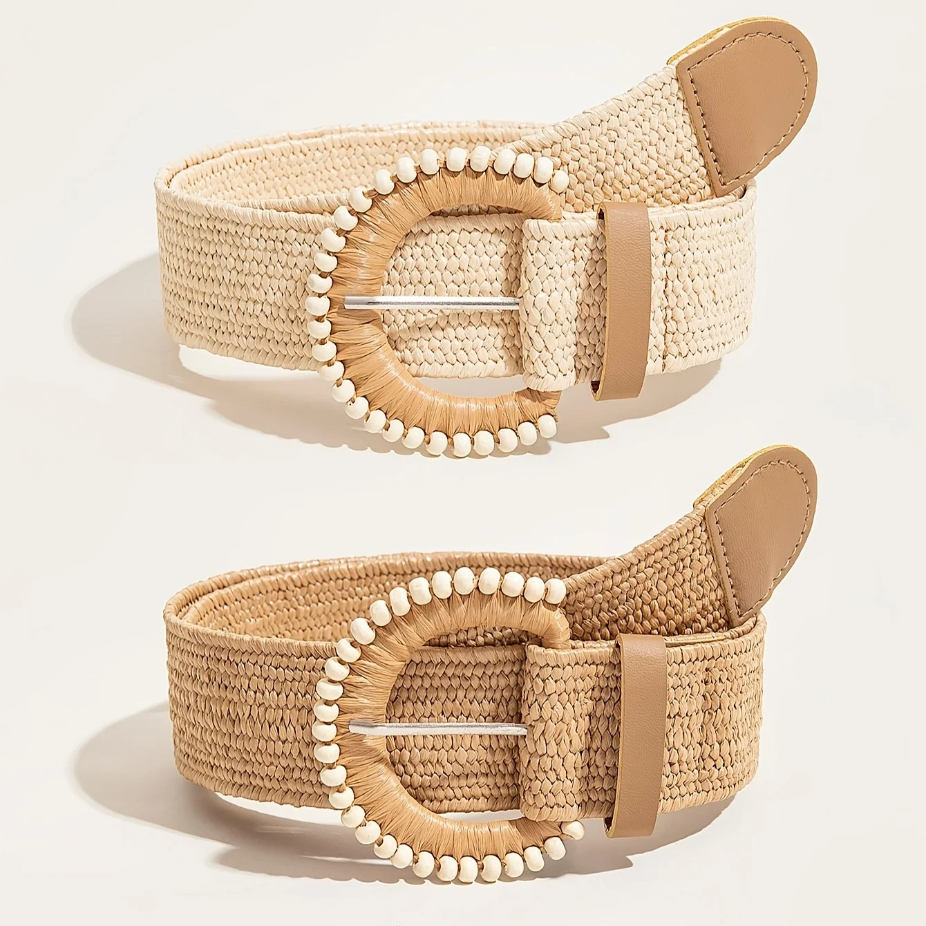 

Spring and summer fashion belts, Bohemian half-round bead belts, new beach vacation outfit belts, versatile waist belts