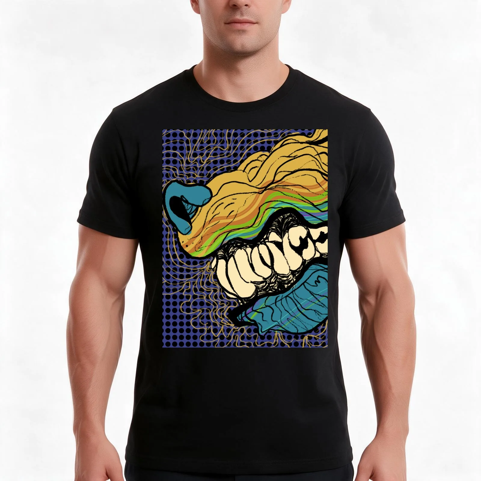 dissociative T-Shirt Summer Casual Cotton Tee Oversized Streetwear Tops Vintage Graphic Print Loose Fit Short Sleeve