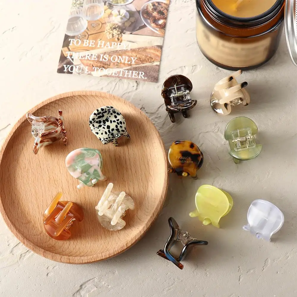 Creative Party Ponytail Holder Headwear Headdress Mini Shark Clip Acetate Hair Claw Korean Hair Clips Women Hairgrips Letter