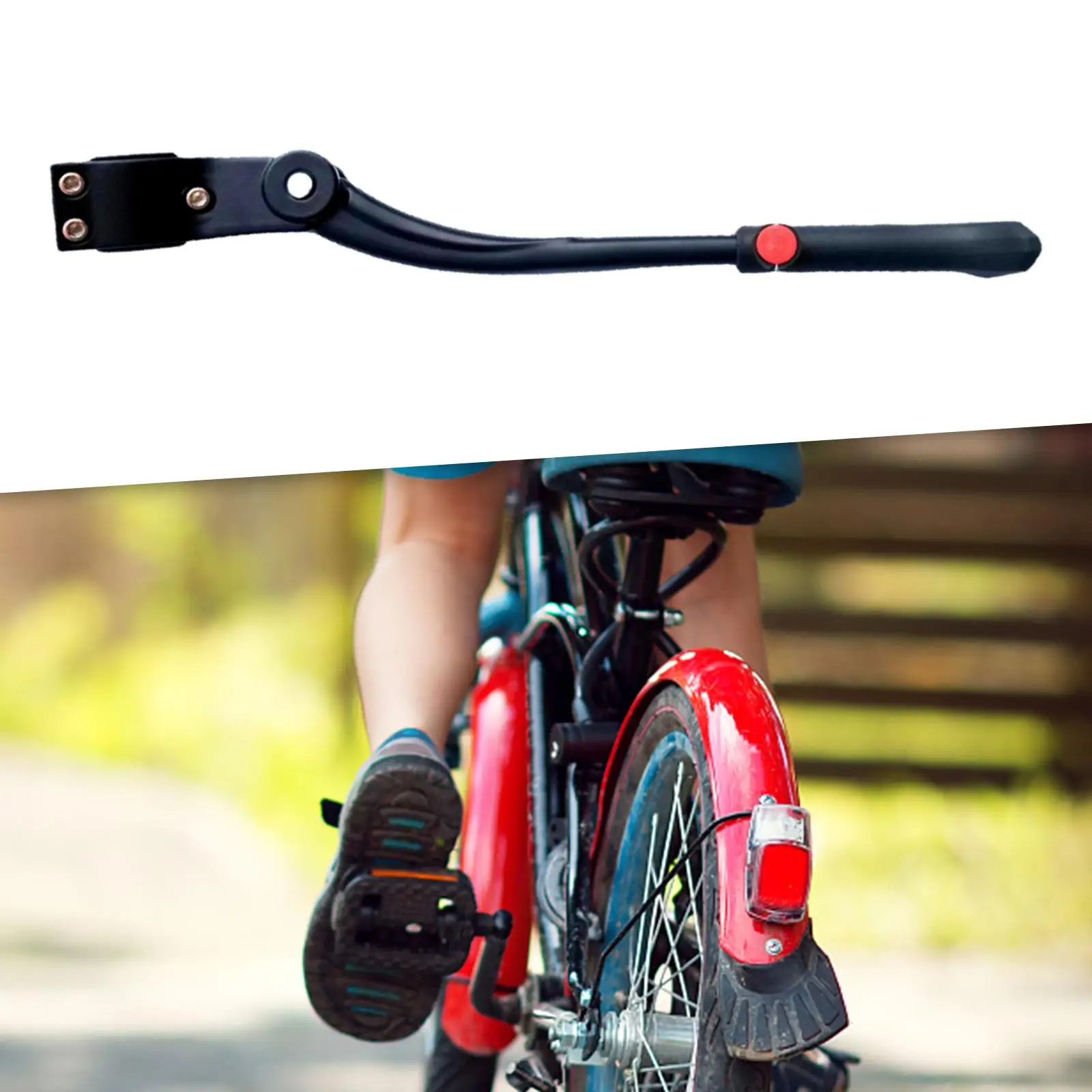 

Подставка для велосипеда, регулируемая задняя подставка для велосипеда, боковая подставка для велосипеда для колес 16 дюймов, 20 дюймов, 24 дюйма, 26 дюймов