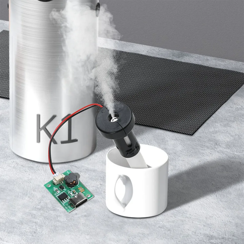 DC 5V 1.5-2W Single Spray Mist Module | Type-C Humidifier Driver Board | Low Power Atomization | for DIY Air Plant System