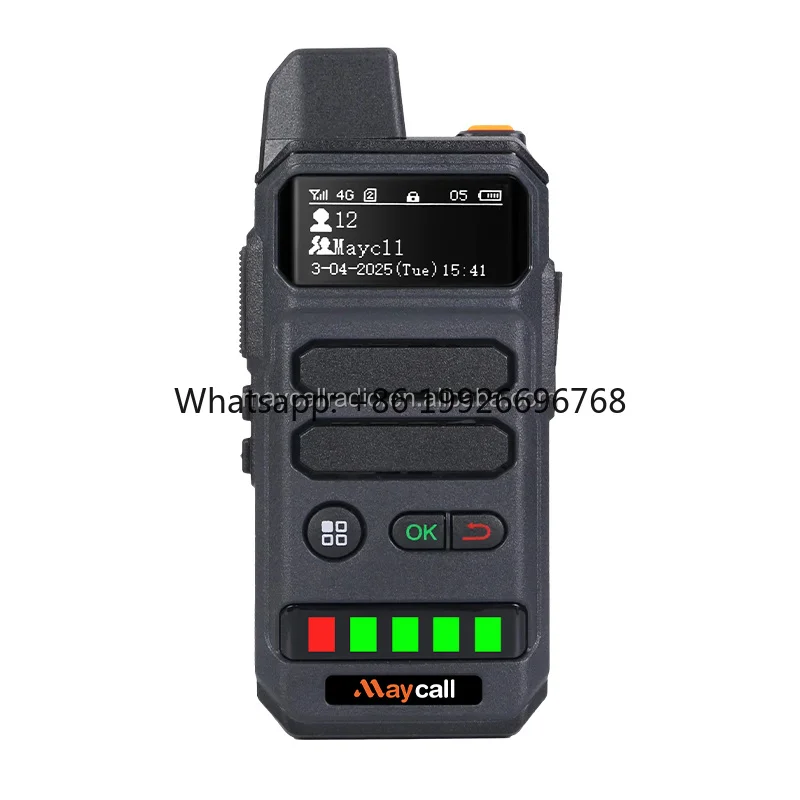 

MC-86 4G POC Mini Handheld Walkie Talkie with Loud Horn 5000km Range Single Call SIM Card Supported Oceanian Version