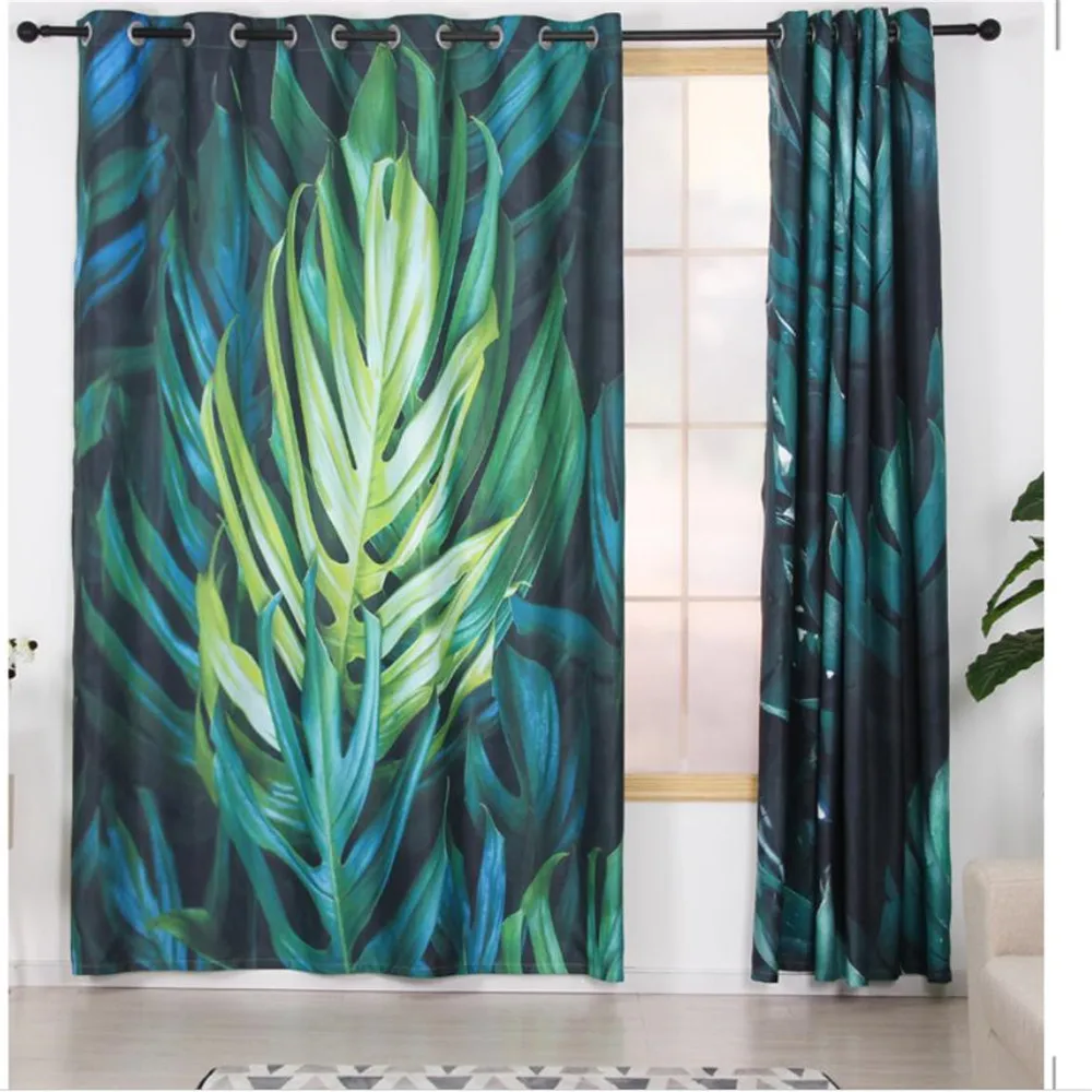 Customized curtains are simple bedroom and living room balcony shade cloth curtains 3d curtain