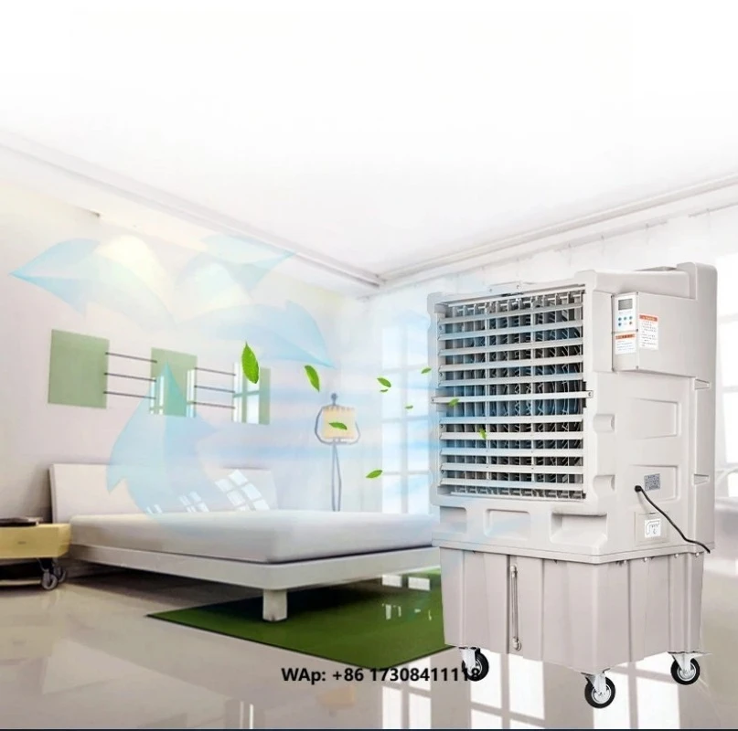 Energy-saving and Environmentally-friendly Automatic Portable Air Cooler with AC Motor White Evaporative Cooling Fan