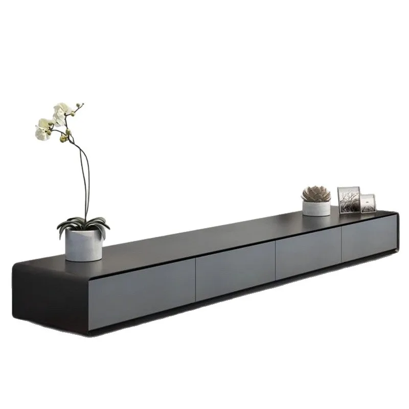 

Italian light luxury TV cabinet, modern medieval TV cabinet, minimalist Nordic floor-to-ceiling installation-free