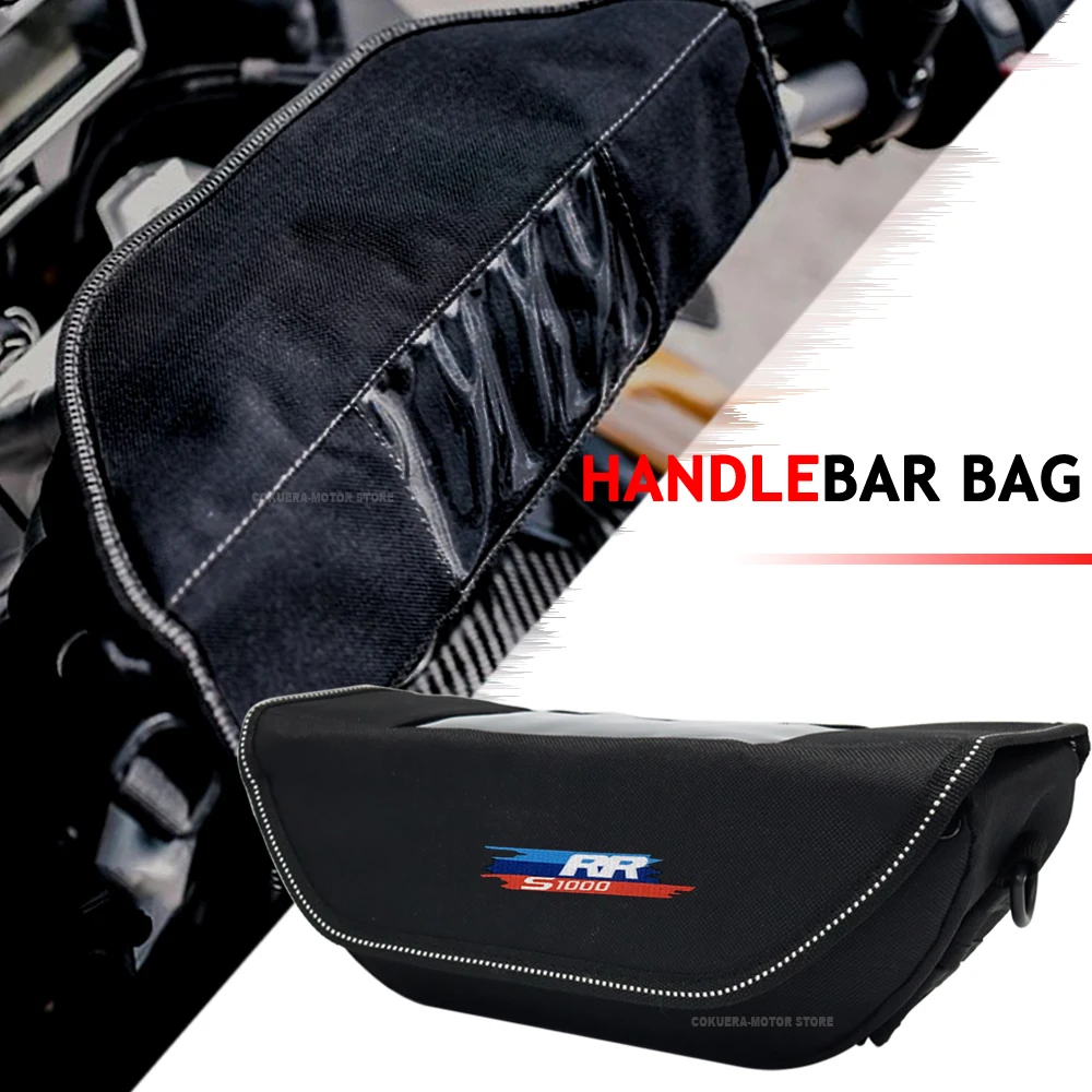 Bolsa de armazenamento para guidão de motocicleta, à prova d'água e poeira, para bmw s1000r s1000rr f750gs f800gs f850gs r1200gs r1250gs adv